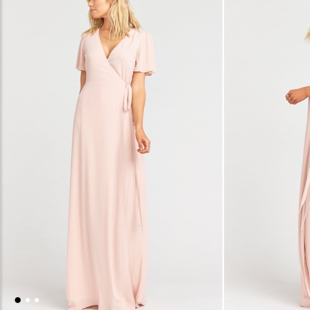 Noelle Flutter Wrap Dress